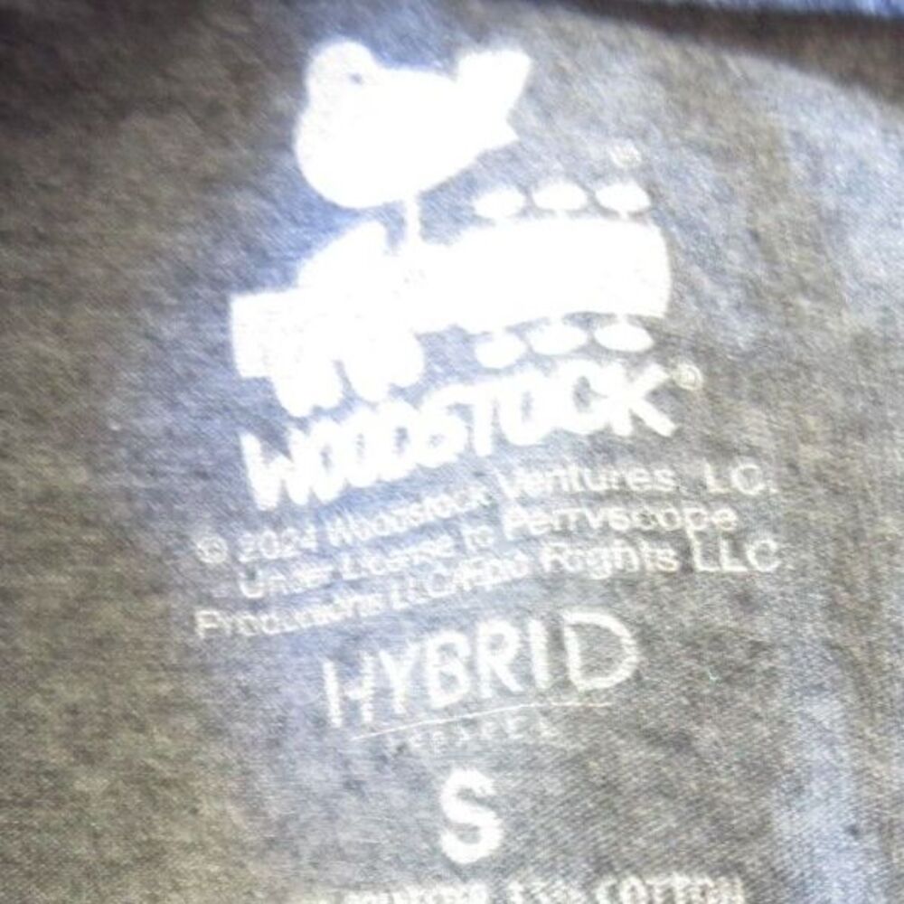 Women's Woodstock 1969 Music Festival Graphic T Retro Gray/Pink S S EUC - Picture 4 of 5